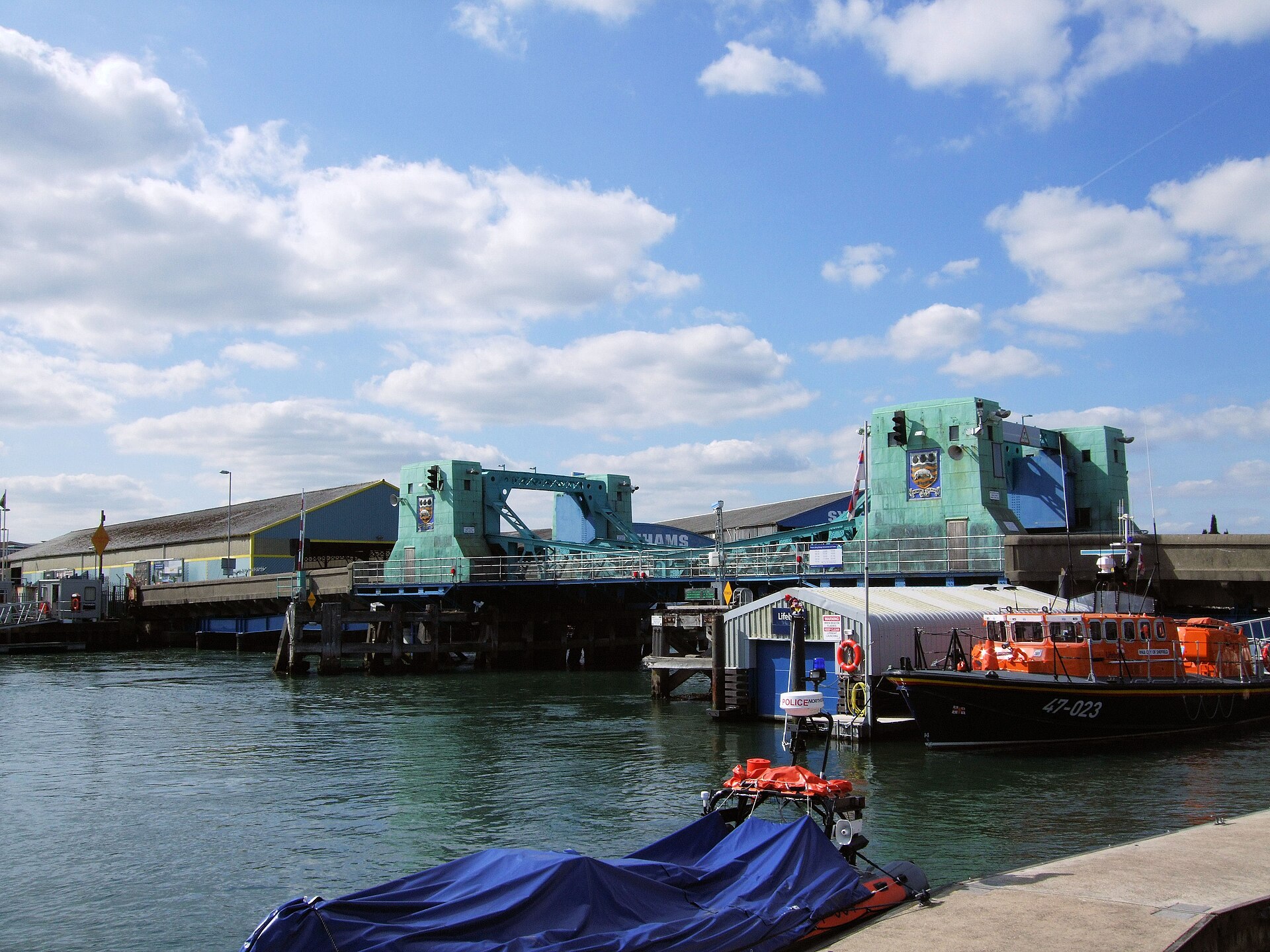 Poole Lifting Bridge over the harbour channel