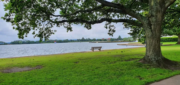 The boating lake at Poole Park