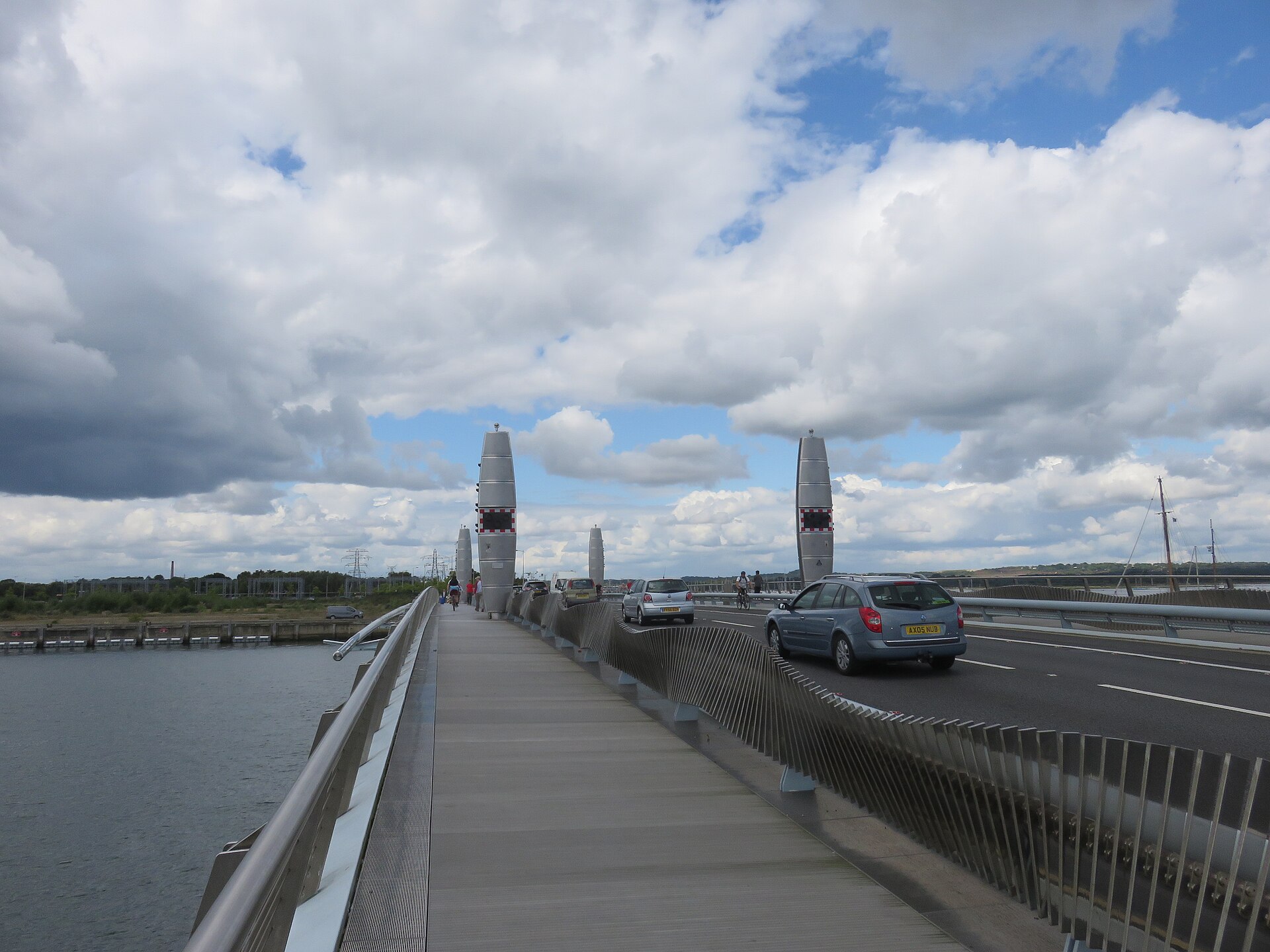 The Twin Sails Bridge in Poole